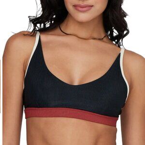 NWT Black Onzie Colorblock Swim Bra Top